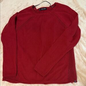 Volcom Women's Rich Red Crewneck Sweater